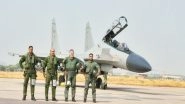 World News | IAF Chief VR Chaudhari Flies in Rafale During Military Exercise with France