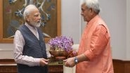 India News | J-K LG Manoj Sinha Calls on PM Modi