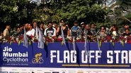 Business News | First Edition of Jio Mumbai Cyclothon Successfully Concluded with over 3500 Cycling Enthusiasts Having Participated in the Event