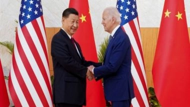 World News | G20 Summit: US President Biden Meets Chinese Counterpart Xi in Bali