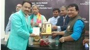 Business News | Varanasi's Sachin Mishra Awarded Rashtriya Gaurav Samman for Contribution to Environmental Protection and Social Service