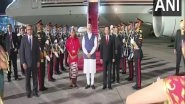 World News | PM Modi Arrives in Indonesia for G20 Summit, Receives Traditional Welcome