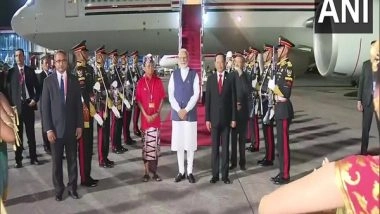 World News | PM Modi Arrives in Indonesia for G20 Summit, Receives Traditional Welcome