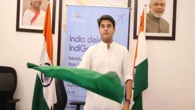 India News |  Scindia Inaugurates Direct Flight Between Hubli and Delhi