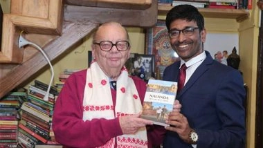 Business News | Gautaam Borah's New Book 'Nalanada - Until We Meet Again' Launched by Ruskin Bond