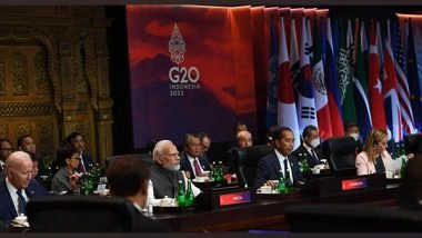 World News | PM Modi Participates in G20 Summit's Second Working Session in Bali