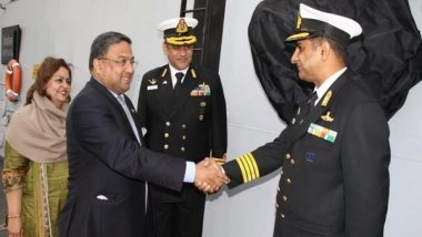 World News | Indian Envoy to Japan Visits INS Shivalik in Japan's Yokosuka