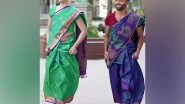 Entertainment News | WATCH: Two Men in US Don Sarees for Their Friend's Wedding