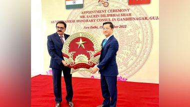 World News | Vietnam Embassy Appoints Gujarat-based Saurin Shah as Honorary Consul in Gandhinagar