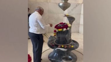 India News | Gujarat Assembly Elections: CM Bhupendra Patel Offers Prayers at Trimandir, Adalaj Ahead of Filing Nominations