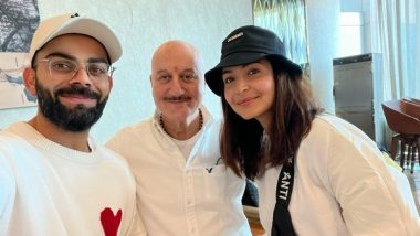 Entertainment News | Anupam Kher Bumps into Anushka-Virat at Airport; Pens Warm Note for Power Couple