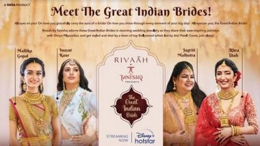 Business News | Rivaah by Tanishq Joins Hands with Disney+ Hotstar to Celebrate Real Brides in the Latest Show, The Great Indian Bride