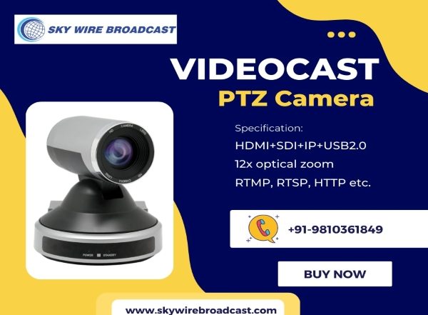 Business News | Enhance Your Video Quality with Newly Launched VIDEOCAST PTZ Camera by Sky Wire Broadcast