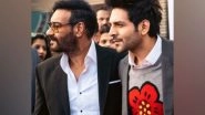 Entertainment News | Kartik Aaryan, Ajay Devgn's Great Camaraderie Captured in Photo