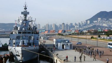 World News | South Korea: Indian Navy Ships Dock at Busan Port