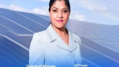 Business News | Vaishali Nigam Sinha, Founder & Chair, ReNew Foundation & CSO, ReNew Power Recognised Among List of '100 People Transforming Business Globally' by Business Insider