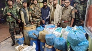 India News | Tripura Police Seizes 186 Kg Ganja, Arrests One Person