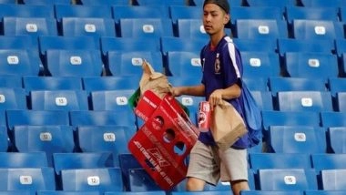 Entertainment News | FIFA World Cup 2022: Japanese Fans' Heartwarming Gesture of Cleaning Stadium After Match