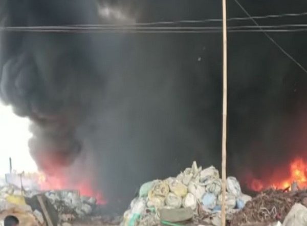 India News | Fire Breaks out at Scrap Godown in Odisha's Jajapur