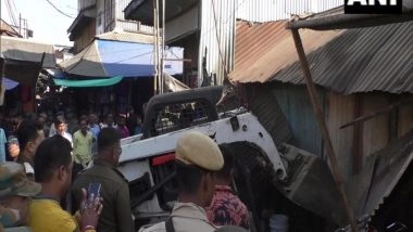 India News | Massive Eviction Drive in Tripura, Police Bulldozed Illegal Liquor Shops