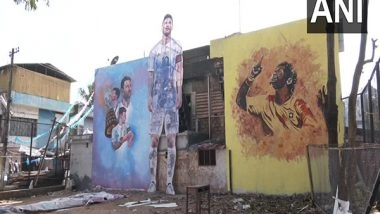 Sports News | Kerala: Daily Wage Workers Paint Their Colony to Celebrate FIFA WC