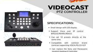 Business News | Sky Wire Broadcast Launches 5 Channel PTZ Controller with LED Display