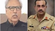 World News | Pak President Alvi Approves Appointment of Asim Munir as New Army Chief