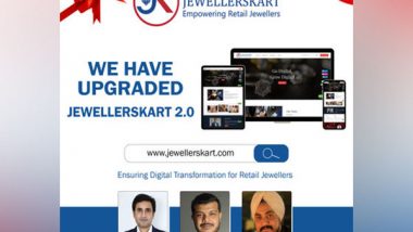Business News | Jewellerskart Launches India's Most Advanced Jewellery E-commerce Platform 'Jewellerskart 2.0'