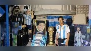 Sports News | Argentina Fan from Kolkata Leaves for Qatar to Support Lionel Messi in His Quest for World Cup Title