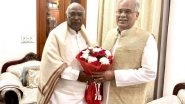 India News | Chhattisgarh CM Baghel Meets Congress President Mallikarjun Kharge in New Delhi