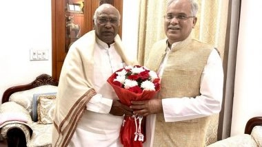 India News | Chhattisgarh CM Baghel Meets Congress President Mallikarjun Kharge in New Delhi