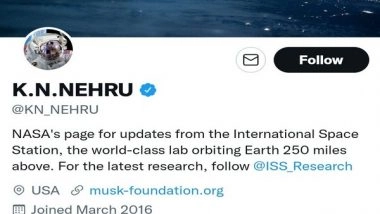 India News | Tamil Nadu Minister KN Nehru's Twitter Account Hacked