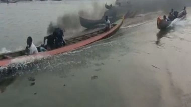 India News | Andhra Fishermen Compete in Boat Race for Fishing Limits in Konaseema