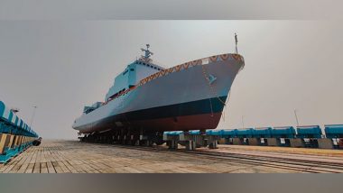 India News | GRSE Launches Indian Navy Survey Vessel 'Ikshak'