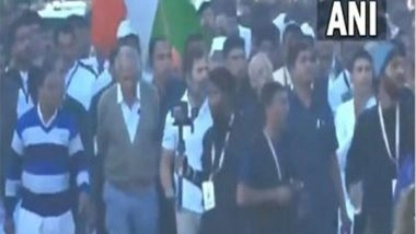 India News | Rahul Gandhi Resumes Bharat Jodo Yatra from Madhya Pradesh's Mhow