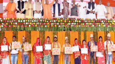India News | UP Government Successfully Conducted 2 Lakh Marriages in UP Under Samoohik Vivah Scheme: CM