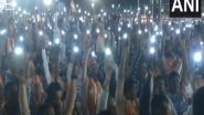 India News | Gujarat Polls: Mobile Phone Flashlights Light Up PM Modi's Rally in Jamnagar
