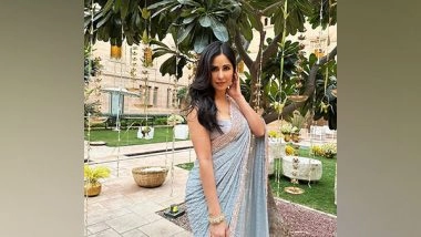 Entertainment News | Katrina Kaif Stuns in Dreamy Blue Saree in Latest Pictures