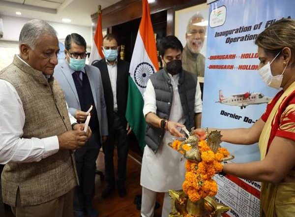 India News | Jyotiraditya Scindia Inaugurates Multiple Flights to Boost Connectivity to North East
