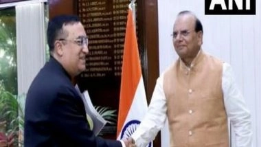 India News | Cong Leader Ajay Maken Meets LG Saxena, Demands CBI Probe Against AAP's Power Subsidy Scam