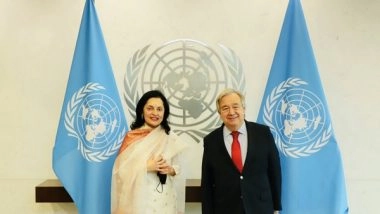 World News | Ruchira Kamboj Meets UN Chief Guterres Ahead of India's December Presidency in UNSC
