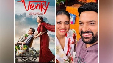 Entertainment News | Kapil Sharma Hails Kajol as 'all Time Favourite', Sends Wishes for 'Salaam Venky'