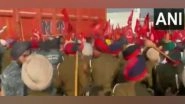 India News | Labour Unions Protest Near Punjab CM's Residence, Sangrur Police Resorts to Lathi-charge
