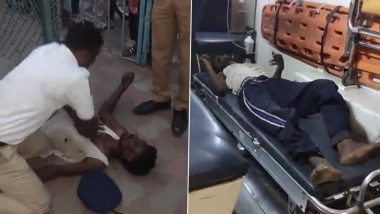 Viral Video: Cops Performs CPR, Saves Life of Man Who Fell Unconscious Due to Electric Shock in Andhra Pradesh's Banjara Hills