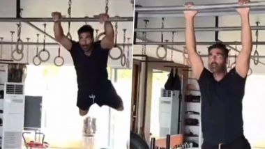 Akshay Kumar's Rigorous Morning Exercise Is a Fitness Inspiration for All Gym Freaks (Watch Video)