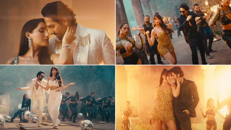 An Action Hero Song Jehda Nasha: Ayushmann Khurrana and Nora Fatehi's Crackling Chemistry Is the Highlight of This Dance Number (Watch Video)