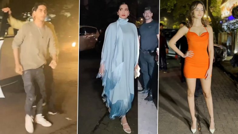 Aryan Khan, Sonam Kapoor, Ananya Panday and Other Celebs Attend Karan Johar's Dinner Party in Style! (View Pics & Video)