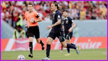 How to Watch Australia vs Denmark, FIFA World Cup 2022 Live Streaming Online in India? Get Free Live Telecast of AUS vs DEN Football WC Match Score Updates on TV