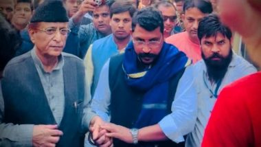 Rampur Assembly By-Election 2022: Chandrashekhar Azad Visits Rampur Sadar, Extends Support to SP Candidate Asim Raza for UP Bypoll