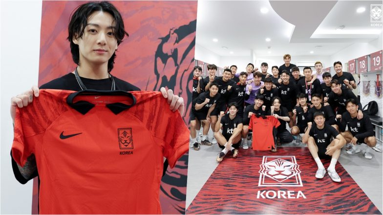 BTS Jungkook Poses With Son Heung-Min & Korea National Football Team at FIFA World Cup Qatar 2022, View Pics